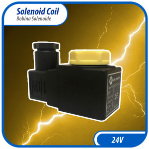Appli Parts APSOV-024C DC 24 V Solenoid Coil, 50/60 Hz, compatible with multiple refrigerants CFC, HCFC and HFC, Valve body not included