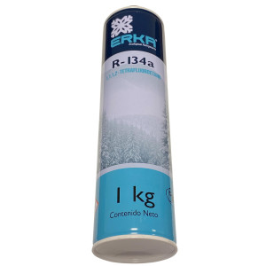 Erka R134a Refrigerant Gas  2.2 lbs / 1 kg 
