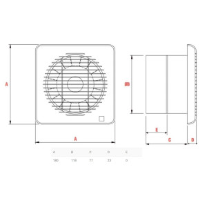 Fan Future-120 Soler and Palau, 28 W, 2500 rpm, 120 V, 60 Hz, 185 m3/h Fan Future-120 Soler and Palau, 28 W, 2500 rpm, 120 V, 60 Hz, 185 m3/h