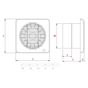 Fan Future-150 Soler and Palau, 34 W, 2450 rpm, 120 V, 60 Hz, 300 m3/h Fan Future-150 Soler and Palau, 34 W, 2450 rpm, 120 V, 60 Hz, 300 m3/h