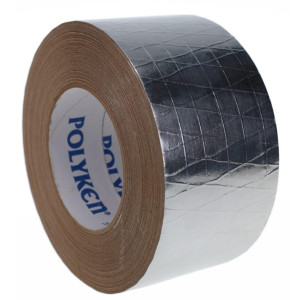Tape/Cinta De Aluminio Para Ducteria 3 pulg X 50 yds Polyken Fsk Reforzado