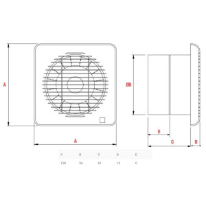 Fan Future-100 Soler and Palau, 13 W, 2500 rpm, 120 V, 60 Hz, 97 m3/h Fan Future-100 Soler and Palau, 13 W, 2500 rpm, 120 V, 60 Hz, 97 m3/h