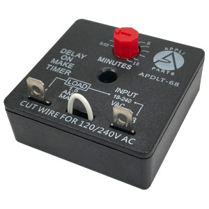 Appli Parts APDLT-68 Delay On Make Timer 0.03 to 10 min Adjustment, 18-240 VAC, 50/60 Hz, 0.04-1.5 Amps Universal replacement