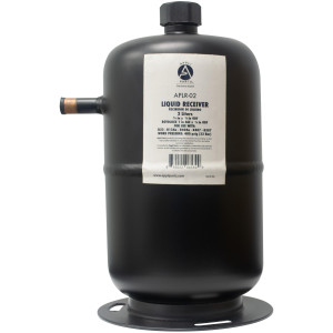 Appli Parts APLR-02 Tanque Recibidor de Liquido 2 Litros 3/8 pulg ODF Entrada x 3/8 pulg ODF Salida Conexion Rotolock 1 pulg SAE x 3/8 pulg ODF