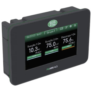 Digital Interface Full Gauge FG-HMI 4.3  FG-HMI 4.3 communicates with the RCK-862 plus through an RS-485 connection