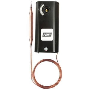 PENN A19ABC-24C Temperature Electromechanical Control JCI -30 F to 100 F with 8 ft Capillary Tube, SPDT PENN A19ABC-24C Temperature Electromechanical Control JCI -30 F to 100 F with 8 ft Capillary Tube, SPDT