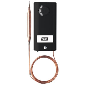 PENN A19ABC-24C Temperature Electromechanical Control JCI -30 F to 100 F with 8 ft Capillary Tube, SPDT PENN A19ABC-24C Temperature Electromechanical Control JCI -30 F to 100 F with 8 ft Capillary Tube, SPDT