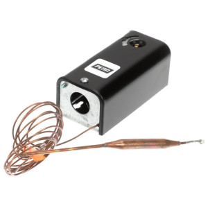 PENN A19ABC-24C Control de Temperatura Electromecanico para Cuarto Frio JCI -34 C a 38 C, Capilar de 8 Ft, SPDT