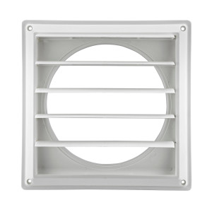 Lambro Usa Rejilla Ventilacion Blanca 8in de Plastico 363W