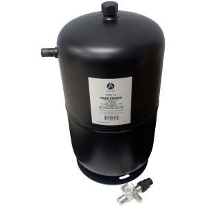 Appli Parts APLR-14 Tanque Recibidor de liquido 14 litros 5/8 pulg ODF Entrada x 5/8 pulg ODF Salida conexion Rotolock 1 pulg SAE x 5/8 pulg ODF