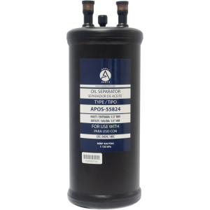 Appli Parts APOS-55824 1/2 in ODF Oil Separator, compatible with CFC,HCFC,HFC,R22,R407C,R502,R134a,R404A,R507, Working temperature 14 F to 266 F