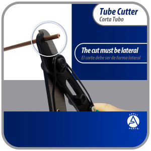 Appli Parts APT-TC157 Corta Tubo Capilar para Cobre, medidas hasta 1/8 de pulg o 3.2 Milim, para Profesionales y Bricolaje, sirve otros metales blandos