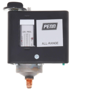 PENN P170AB-12C Switch Pression JCI, low pressure 12 to 80 psi, SPST open low, MICRO-SET Controls for non-corrosive refrigerants, without capillary