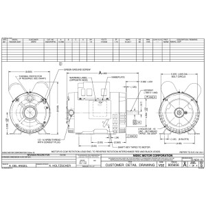 US Motors 1 1/2Hp D32CP2PHC 115 230
